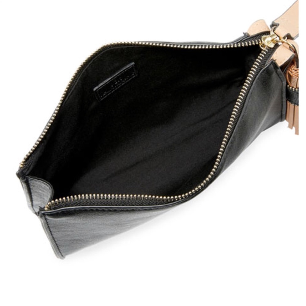 Large Pebbled Leather Clutch/Wristlet Purse, Bag - Picture 6 of 7